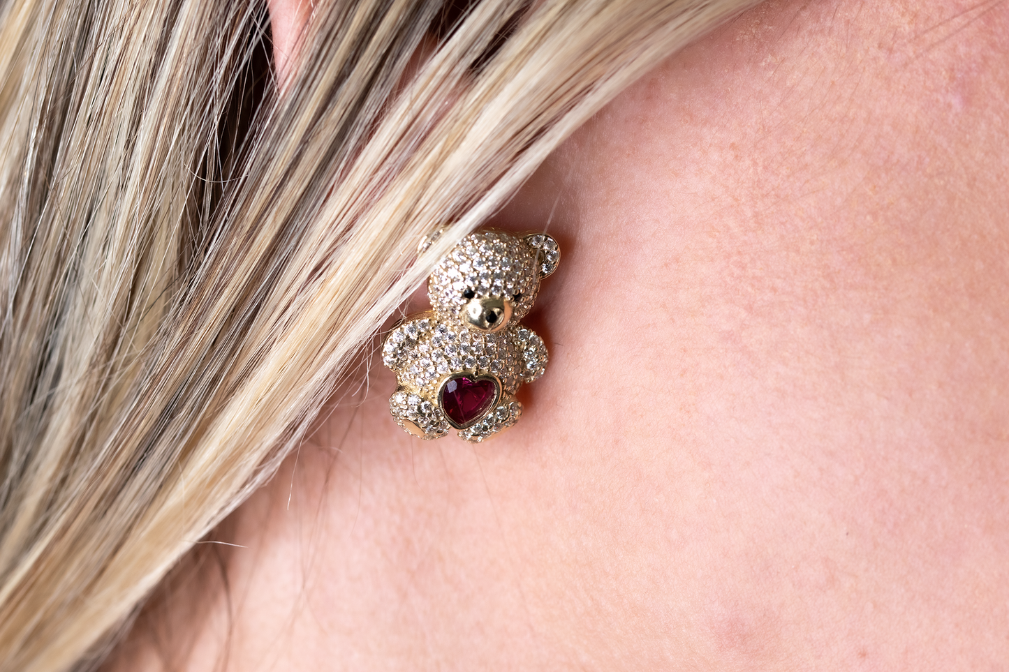 10K Bear Earrings 6.73 grams