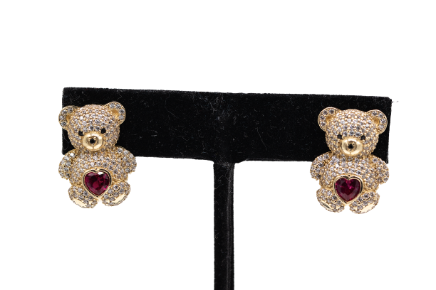 10K Bear Earrings 6.73 grams