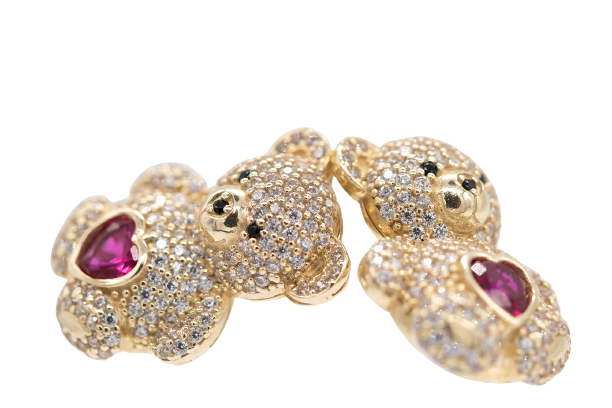 10K Bear Earrings 6.73 grams